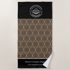 Logo d'entreprise | Serviette de plage minimaliste
