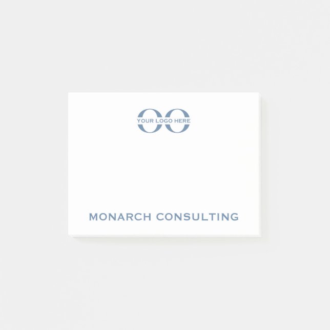 Logo d'entreprise simple 4x3 Post-it Notes (Devant)