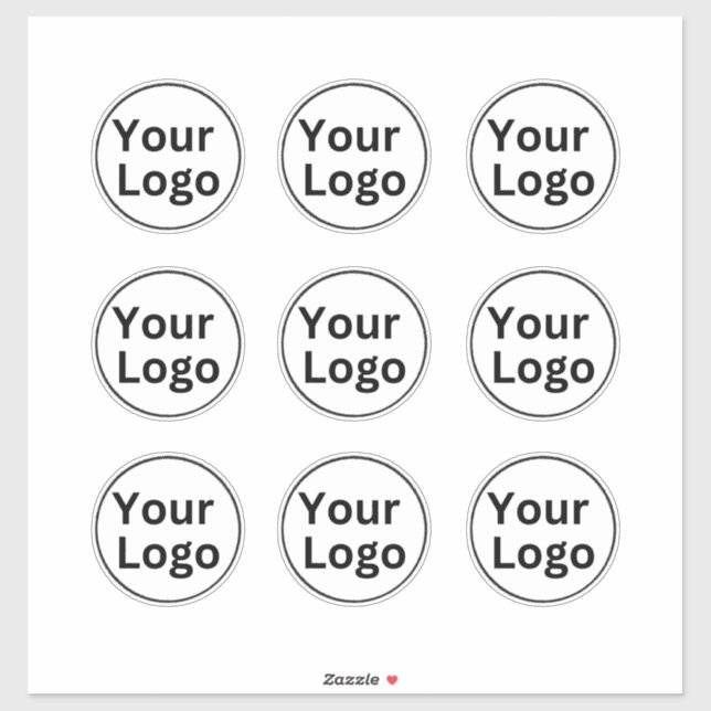 Logo d'entreprise simple Autocollants en vinyle ta (Feuille)