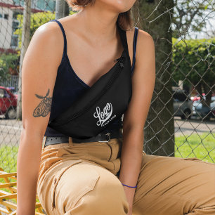 Logo d'entreprise sur Black, Promotion Crossbody