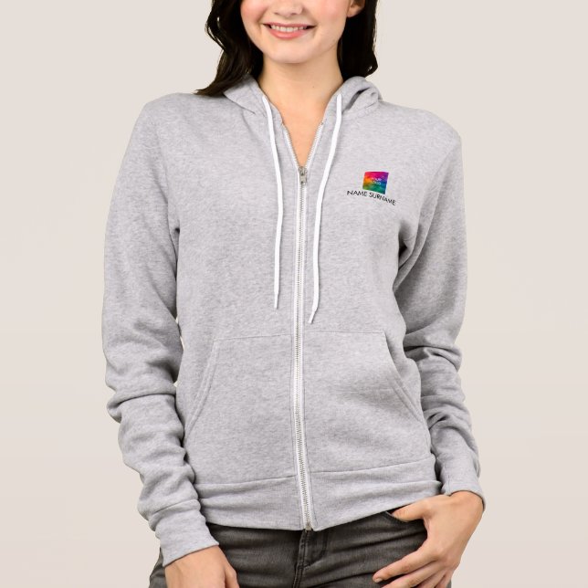 Logo d'entreprise Sweat - shirt à capuche femme do (Devant)