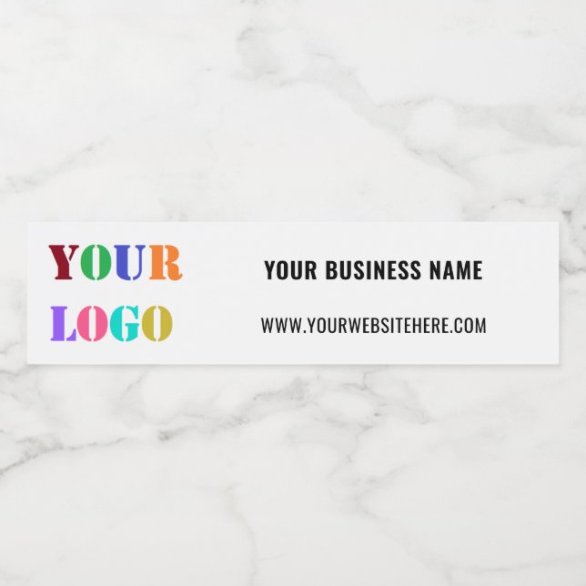 Logo d'entreprise Texte Promotionnel Étiquette de  (Étiquettes simples)