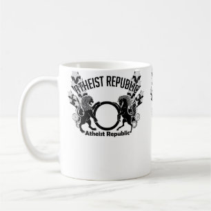 Logo der Atheistischen Republik Sternschnuppen Kaffeetasse