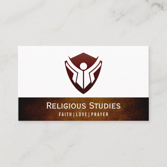 Logo der Bildung (Vintage Textur) Visitenkarte (Vorderseite)