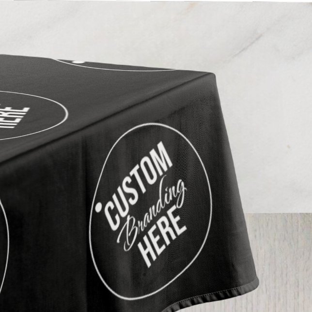 Logo der Black Custom Show Restaurant Tischdecke (logo trade show tablecloth)