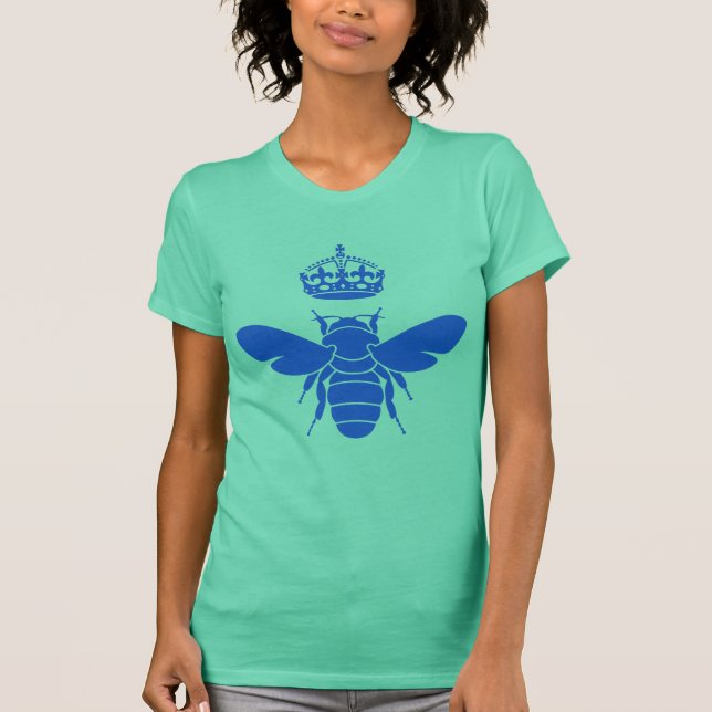Logo der blauen Königin... Sind Sie eine Biene? T-Shirt (Vorderseite)
