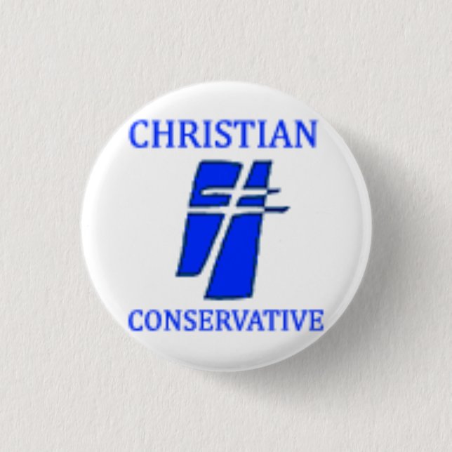 Logo der Christlichen Konservativen Partei Button (Vorderseite)