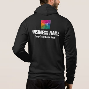 Logo der doppelseitigen Print Business Company hie Hoodie