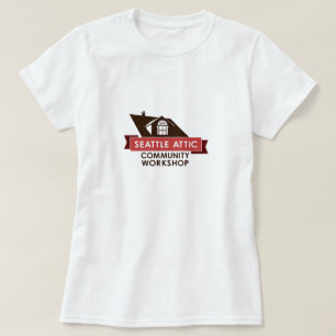 Logo der FarbeSACW, heller Hintergrund T-Shirt
