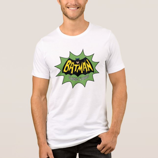 Logo der Fernsehserie Batman Classic Tri-Blend Shirt (Vorderseite)