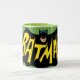 Logo der Fernsehserie Batman Classic Zweifarbige Tasse