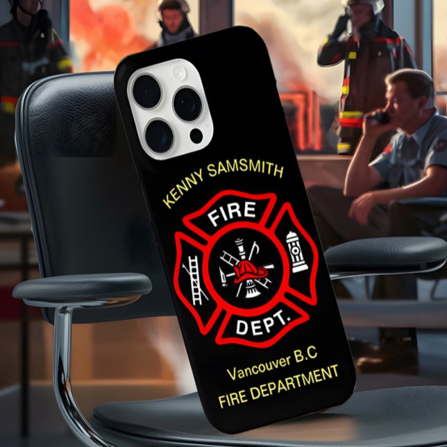 Logo der Feuerabteilung Schwarz-Rot-Abzeichen11 Case-Mate iPhone Hülle (Von Creator hochgeladen)