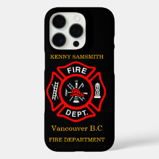 Logo der Feuerabteilung Schwarz-Rot-Abzeichen11 iPhone 16 Pro Hülle