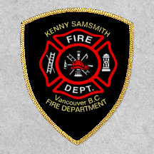 Logo der Feuerabteilung Schwarz-Rot-Abzeichen2