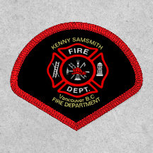 Logo der Feuerabteilung Schwarz-Rot-Abzeichen3