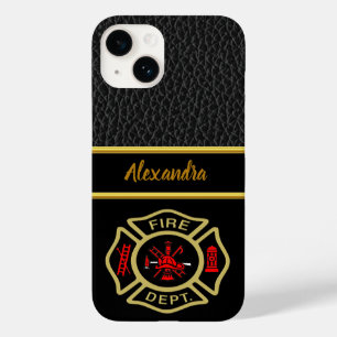 Logo der Feuerwehr Gold und Abzeichen Case-Mate iPhone 14 Hülle