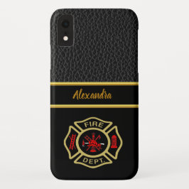 Logo der Feuerwehr Gold und Abzeichen Case-Mate iPhone Hülle