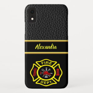Logo der Feuerwehr Schwarz-Gelb-Abzeichen Case-Mate iPhone Hülle
