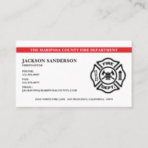 Logo der Feuerwehrabteilung für individuelle Feuer Visitenkarte