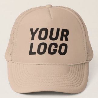 Logo der Firma "CUSTOMIZABLE Khaki & Black" Truckerkappe