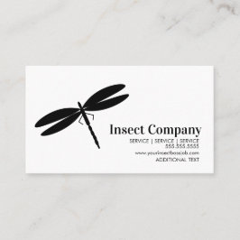 Logo der Firma Dragonfly Pest Kontrolle Visitenkarte