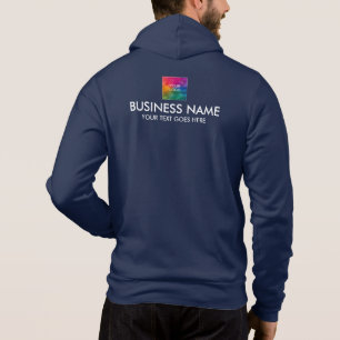 Logo der Firma Mens Navy für doppelseitige Printwe Hoodie