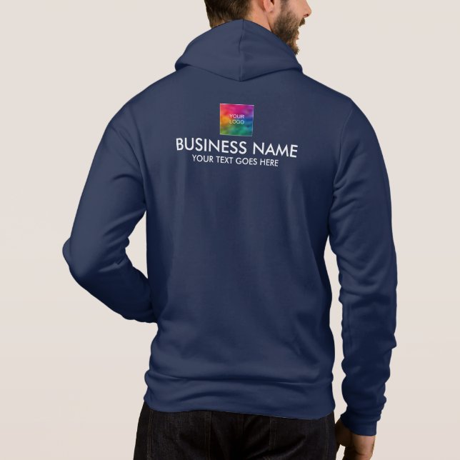Logo der Firma Mens Navy für doppelseitige Printwe Hoodie (Rückseite)