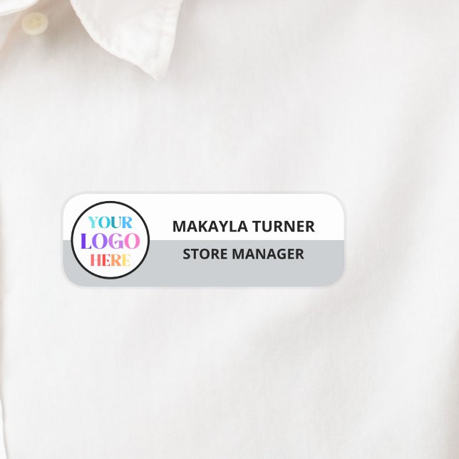 Logo der Firma Mitarbeiter Namensschild (Von Creator hochgeladen)