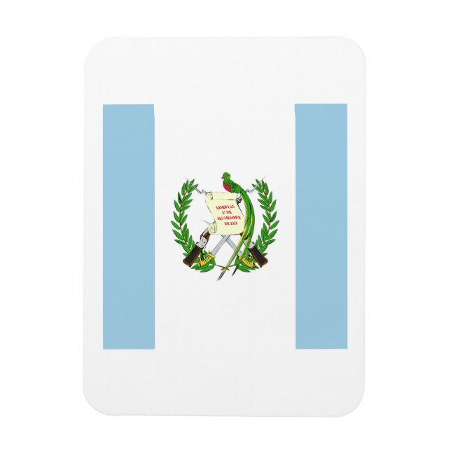 Logo der Flagge von Guatemala Magnet (Vertikal)