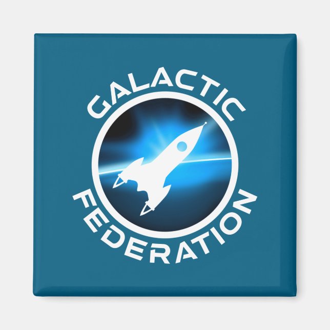 Logo der Galaktischen Föderation _1 Magnet (Vorne)
