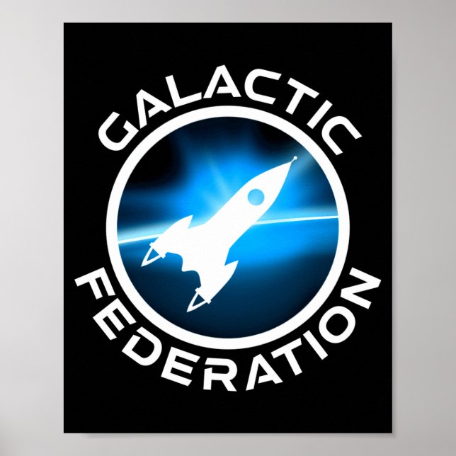 Logo der Galaktischen Föderation Poster (Vorne)