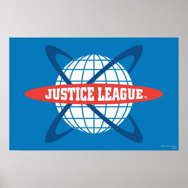 Logo der Gerechtigkeitsliga Poster (Vorne)