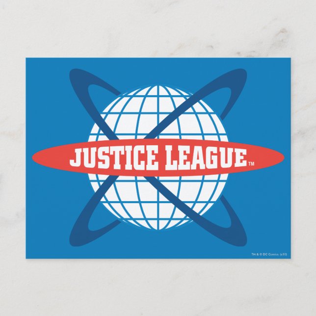 Logo der Gerechtigkeitsliga Postkarte (Vorderseite)
