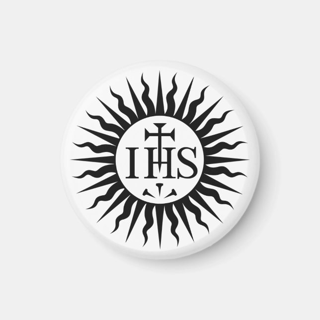 Logo der Gesellschaft Jesu (Jesuiten) Magnet (Vorne)