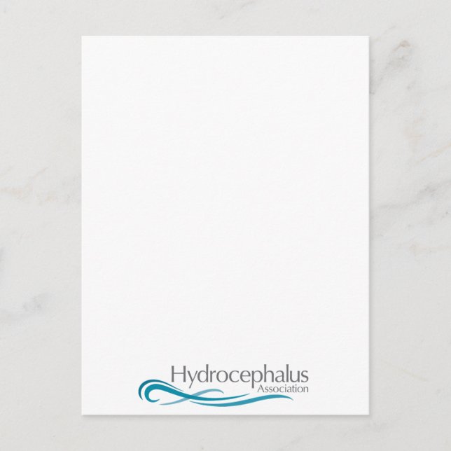Logo der Hydrocephalus-Assoziation Postkarte (Vorderseite)