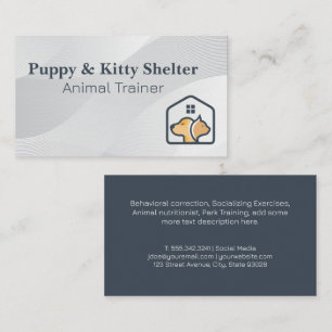 Logo der Katze   Tierschulung Visitenkarte