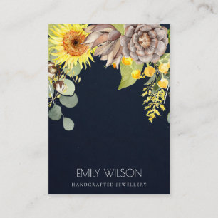 LOGO DER KIESENBLUMENKIEFE-FLORALBRACELET-ANZEIGE VISITENKARTE