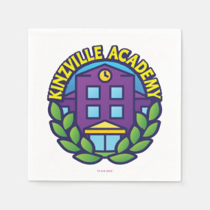 Logo der Kinzville Academy Serviette