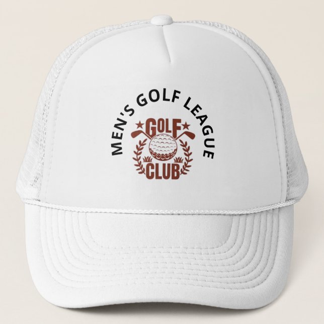 Logo der Men Club Golf League personalisieren Truckerkappe (Vorderseite)
