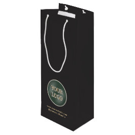 Logo der Minimalistischen Werbefirma Geschenktüte Für Weinflaschen