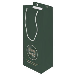 Logo der Minimalistischen Werbefirma Geschenktüte Für Weinflaschen