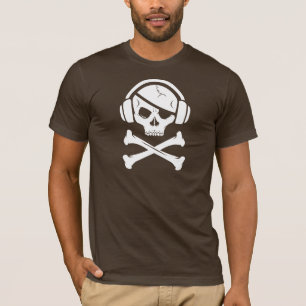 Logo der Musik-Piraten-Piraterie Anti-RIAA T-Shirt