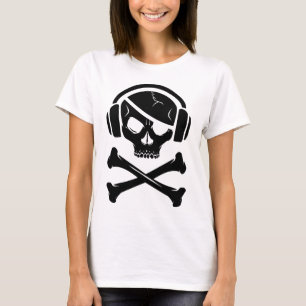 Logo der Musik-Piraten-Piraterie Anti-RIAA T-Shirt