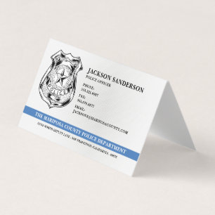 Logo der Polizeibehörde für die Strafverfolgung Visitenkarten