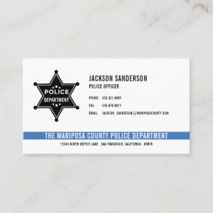 Logo der Polizeibehörde Sheriff für Rechtsdurchset Visitenkarte