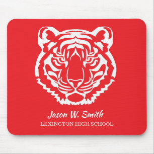 Logo der Roten Tiger Schulmaskottchen Mousepad