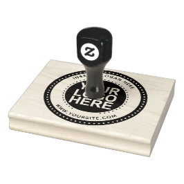 Logo der Round-Custom-Company Gummistempel