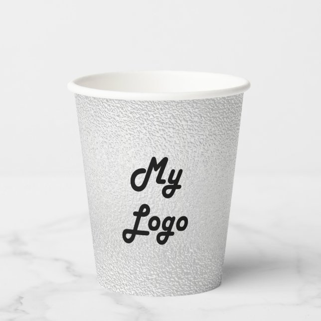 Logo der Silberfirma Pappbecher (Vorderseite)