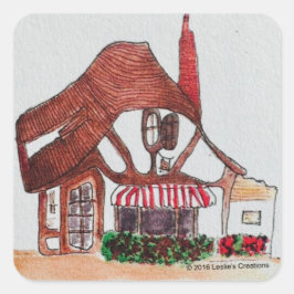 Logo der Tuchbox Quadratischer Aufkleber