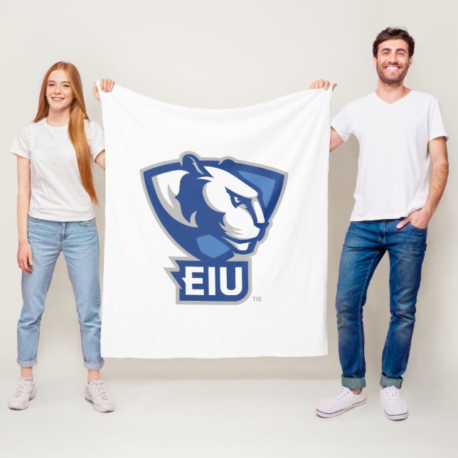 Logo der University Panthers von Eastern Illinois Fleecedecke (Beispiel)
